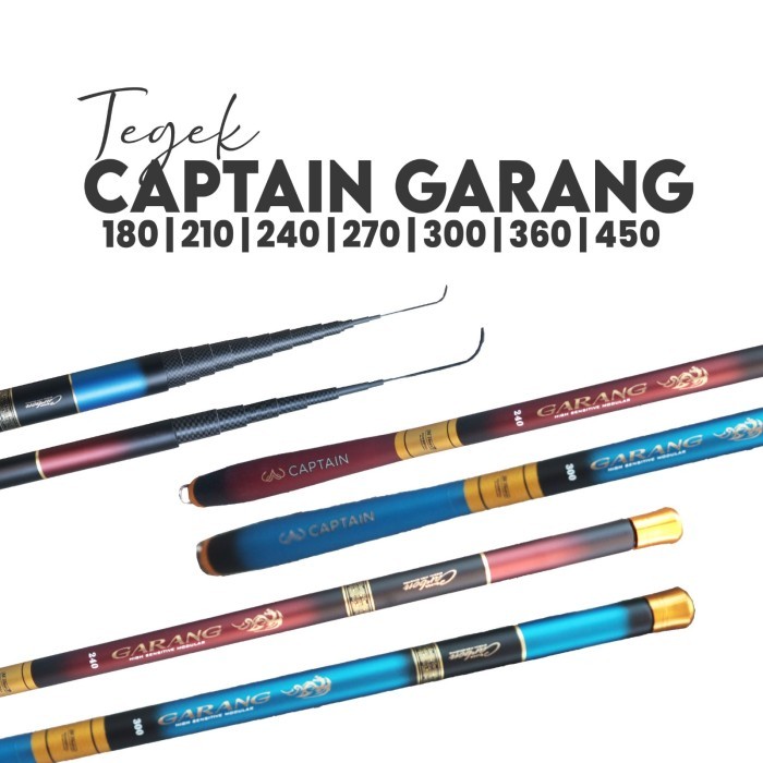 Joran Tegek Pancing Captain Garang 180 210 240 270 300 360 450 Cm Kaku