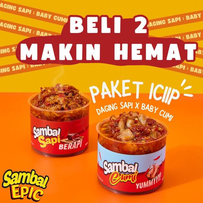 

[BUNDLING 2] Sambal Ayam Suwir x Baby Cumi /Daging Sapi/Ikan Cakalang/Ayam Suwir/Cumi/Ikan Teri/Sambel SambalEPIC Spesialis Sambel Lauk Premium LS