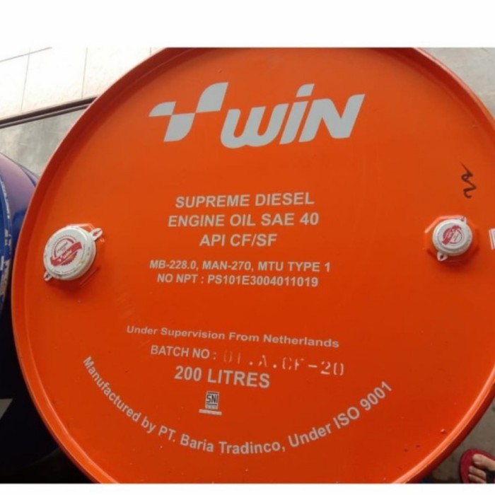 Oli Mesin Win Drum Diesel Sae 40 Api CF/SF (200L)
