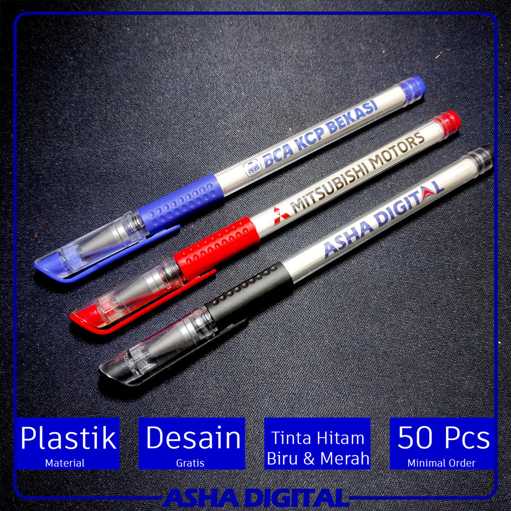 

Pulpen Promosi Souvenir Ekonomis Bolpoin Custom Logo Tulisan Cetak Ballpoint Pena Lucu Pernikahan
