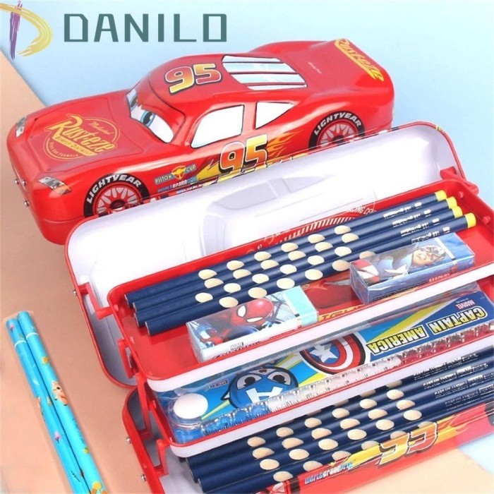 

Vee Danilo Kotak Pensil Perlengkapan Sekolah Alat Tulis Mcqueen Kartun