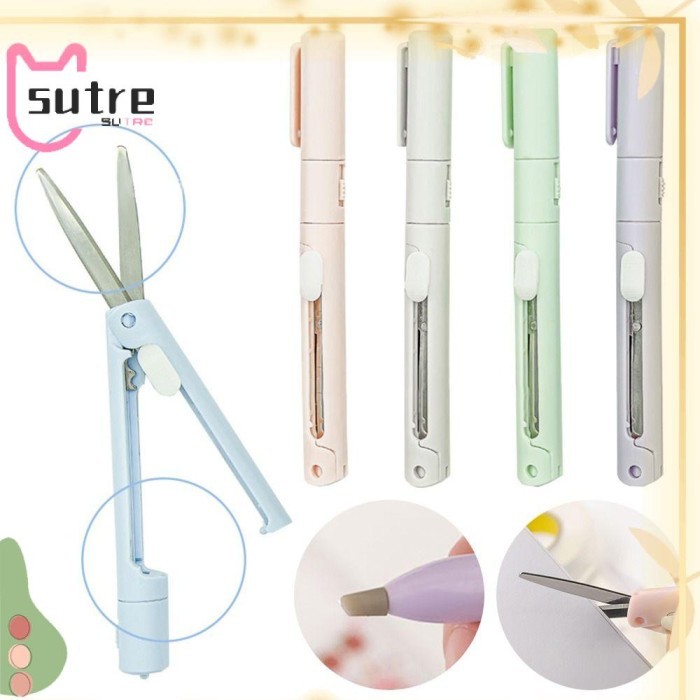 

Vee Sutre Pen Bentuk Gunting Portable Perlengkapan Kantor Sekolah Alat Tul