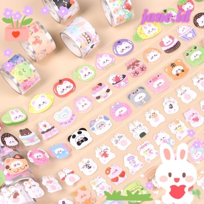 

Vee Jane Animal Tape Perlengkapan Sekolah Kawaii Stationery Stiker