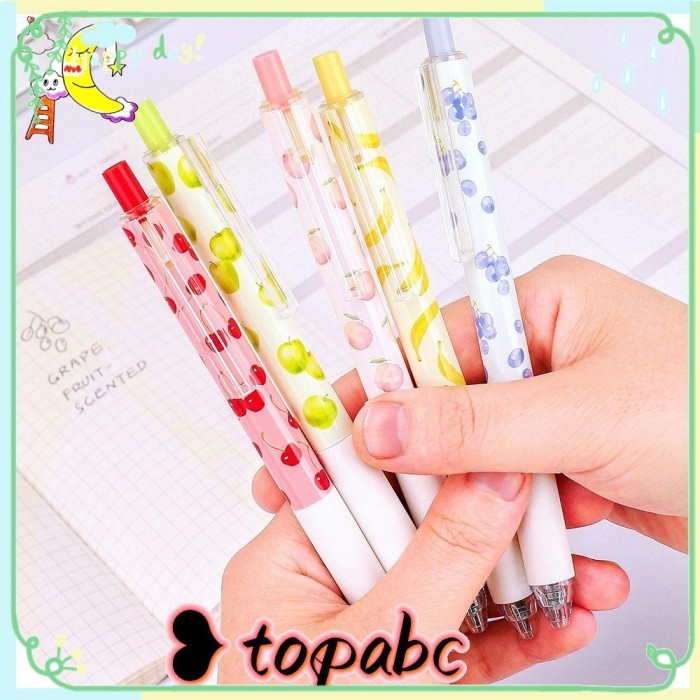 

Vee Top 6Pcs/Set Pena Gel Perlengkapan Kantor Sekolah Alat Tulis Press