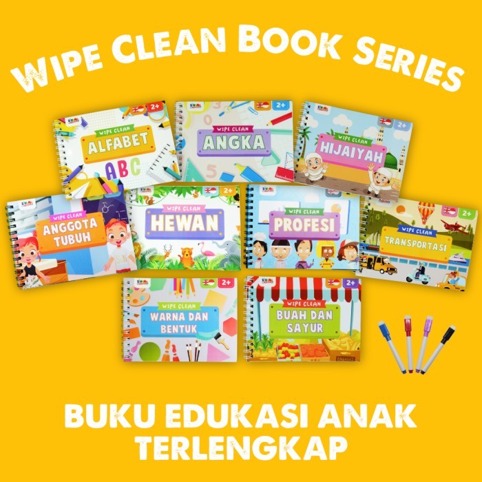 

Bana Zivana Kids - Wipe Clean Book Series - Buku Aktivitas Edukasi Anak