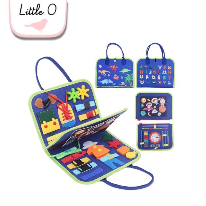 

Bana Little O Busy Book Buku Aktivitas Balita Quiet Book Buku Edukasi Anak