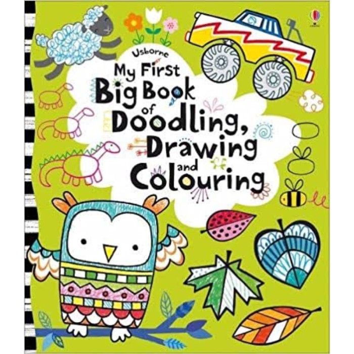 

Bana Usborne Doodling, Drawing And Coloring Book / Buku Menwarnai Anak