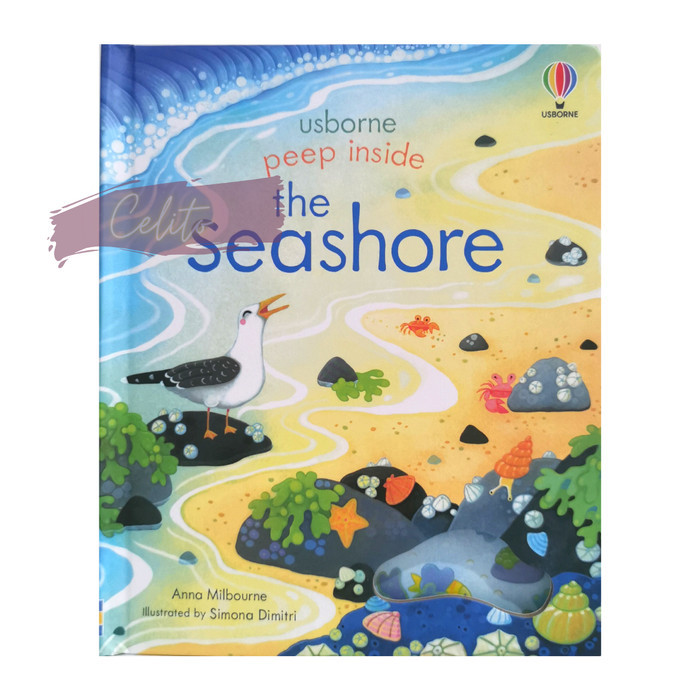 

Bana Usborne Peep Inside Seashore - Usborne Book - Buku Anak - Usborne Book