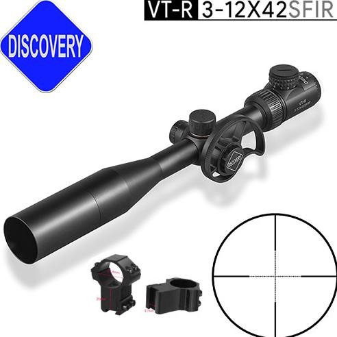 Teleskop senapan angin Discovery VTR 3-12x42 SFIR, Teropong Discovery