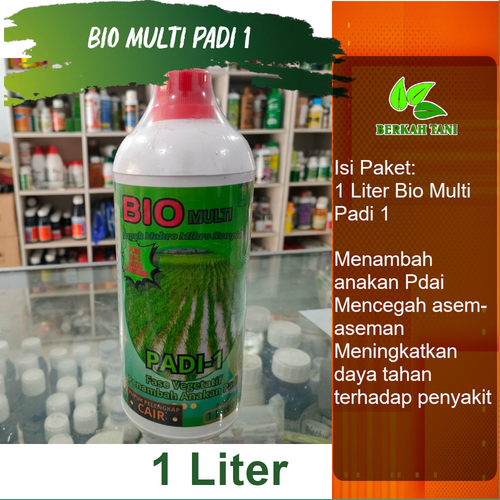 Bio Multi Padi-1 1 Liter KCC Padi Pupuk Perbanyakan Anakan Padi