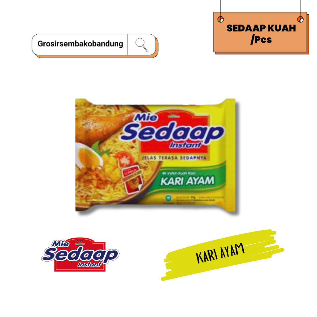 

SEDAAP MIE MIE INSTANT KARI AYAM PCK 72g - 1 Pcs - Kota Bandung