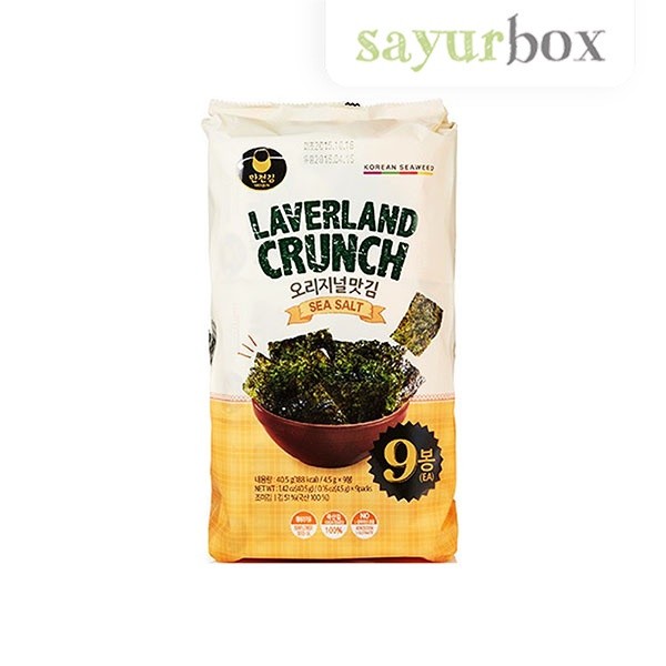 

Laverland Crunch Nori Sea Salt 4,5 gr x 9 Pcs 1 pack Sayurbox