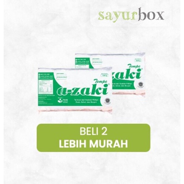 

Bundling - 2 x Azaki Tempe Non GMO 400 gram Sayurbox