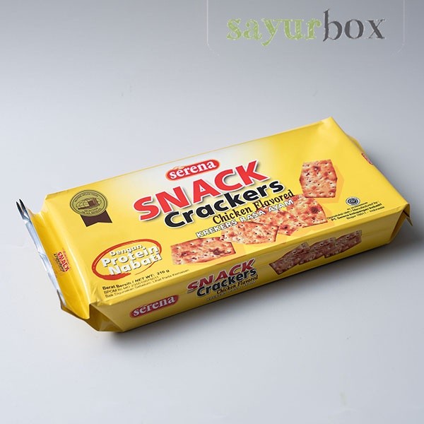 

Serena Snack Crackers Chicken 210- 240 gram Sayurbox