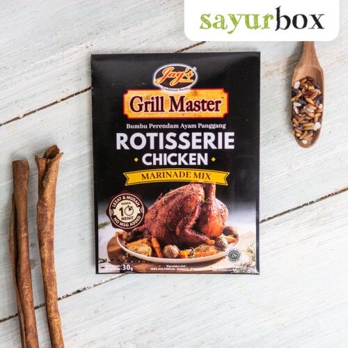 

Jays Kitchen Rotisserie Chicken 30 gram Sayurbox