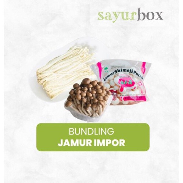

Bundling Aneka Jamur Impor 1 pack Sayurbox