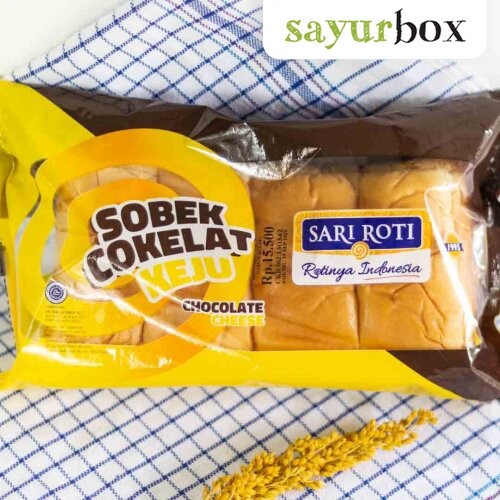 

Sari Roti Roti Sobek Cokelat Keju 214 gram Sayurbox