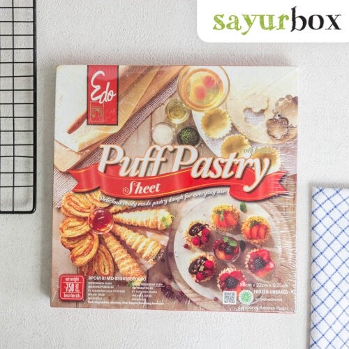 

Edo Puff Pastry Sheet Puff Pastry Sheet 750 gram Sayurbox