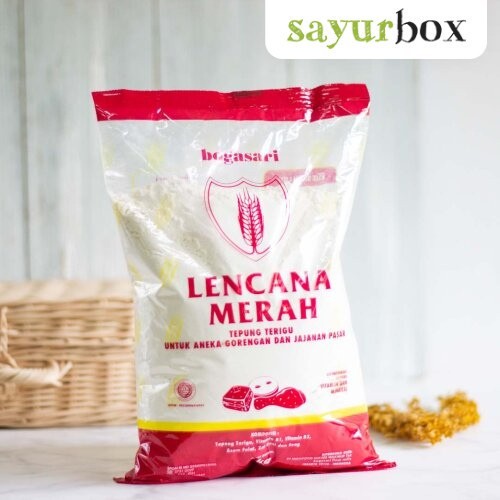 

Bogasari Tepung Terigu Lencana Merah 1 kg Sayurbox