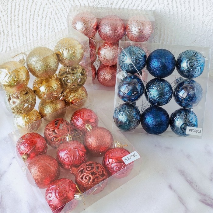 Bola Natal 6Cm Hiasan Pohon Natal Hiasan Bola Natal Christmas Ball