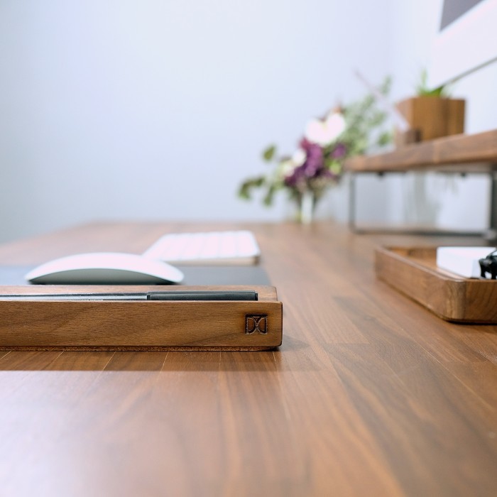 

Single Pen Tray / Single Pencil Tray / Organizer - American Walnut