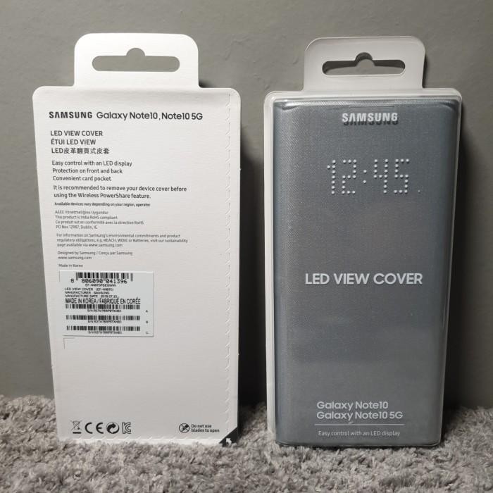 Case Casing Samsung Galaxy Note 10 Original Flip Led View Cover