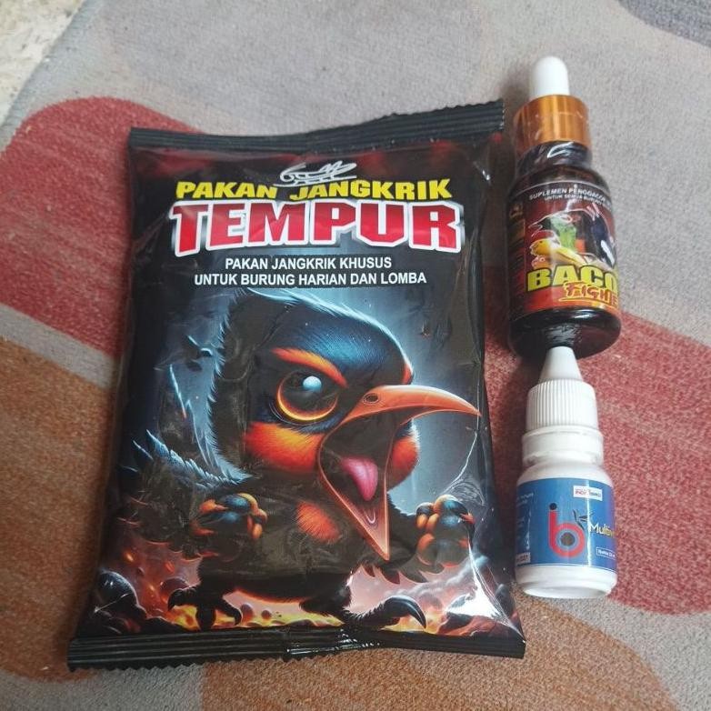 Berkualitas Paket Vitamin Bacot Fighter Ib Multivit Pakan Jangkrik Tempur Sale