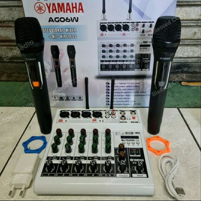 Mixer Yamaha AG06W /AG 06W /AG06 W Free 2bh Mic Wireless USB Bluetooth