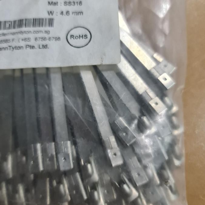 

Baru | Kabel Ties Ss316 15Cm 150Mm Hellermann Tyton Mbt 150S 4.6Mm 100Pcs