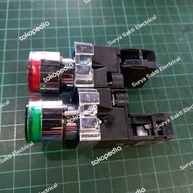 Push Button Lamp Led Ewig 22Mm Xb2 Bw3361 Hijau/Bw3462