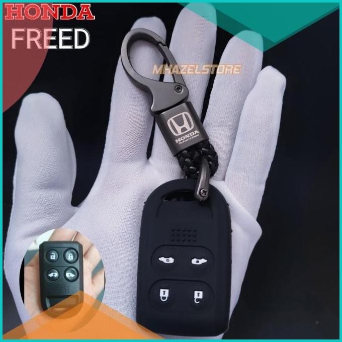gantungan kunci sarung casing remote keyless mobil honda freed anyam 8