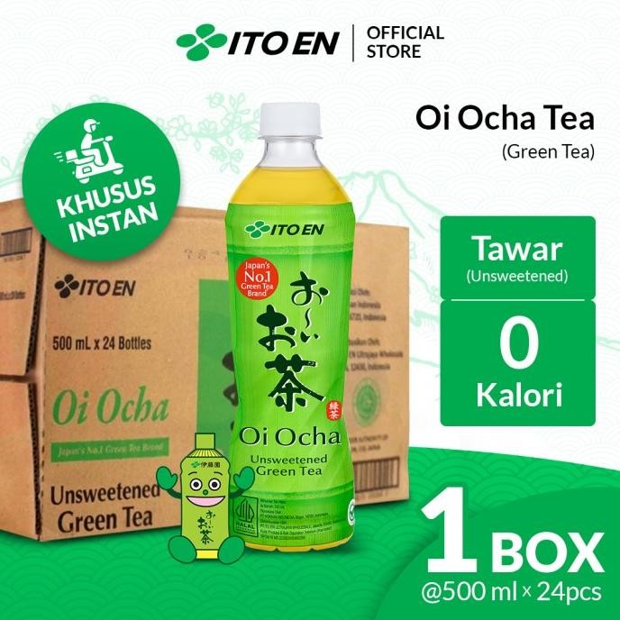 

BIG SALE ITO EN OI OCHA GREEN TEA NO SUGAR 500ML ISI 24 PCS - KHUSUS INSTANT !!!!!