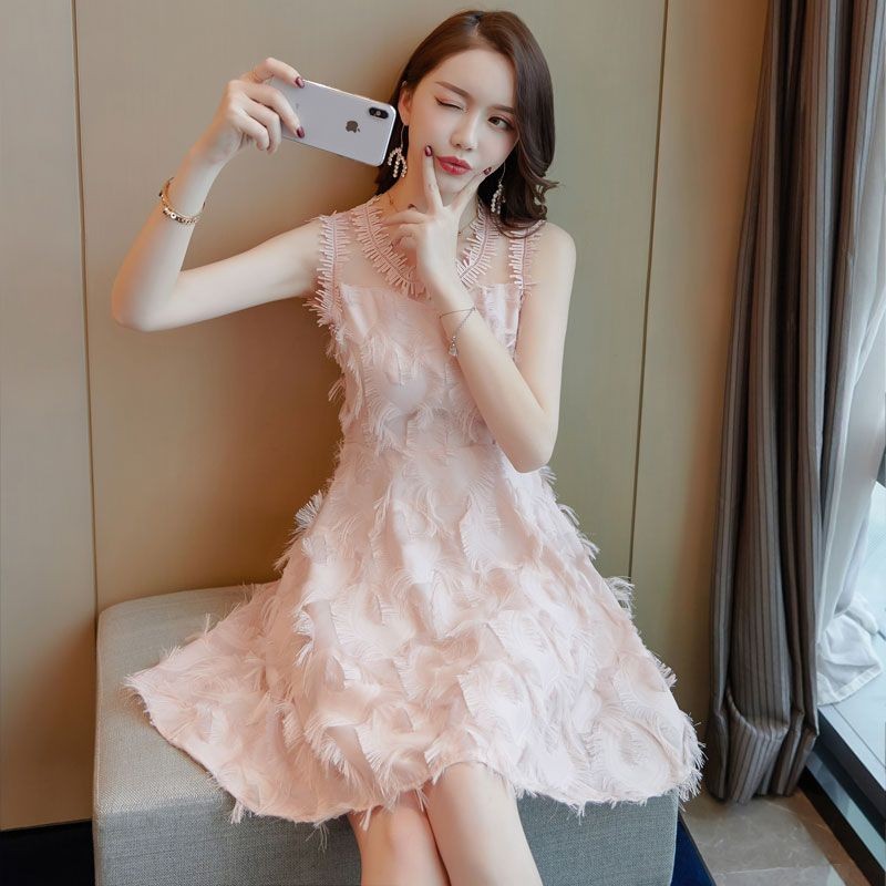 Fashion Korea Wanita Sifon, Baju Jala Rumbai Seksi