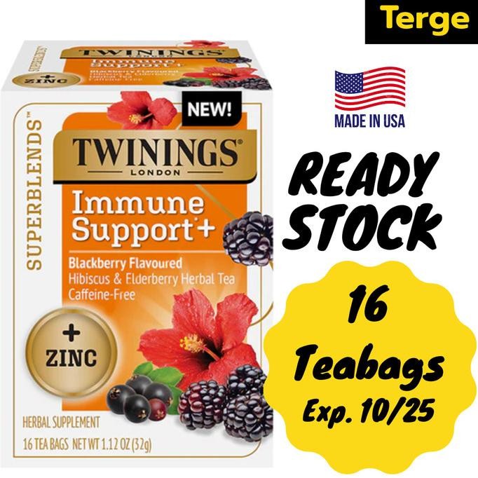 

BIG SALE TEH TWININGS SUPERBLENDS HEARTEA SLEEP IMMUNE SUPPORT ENERGY 16 BAGS !!!!!
