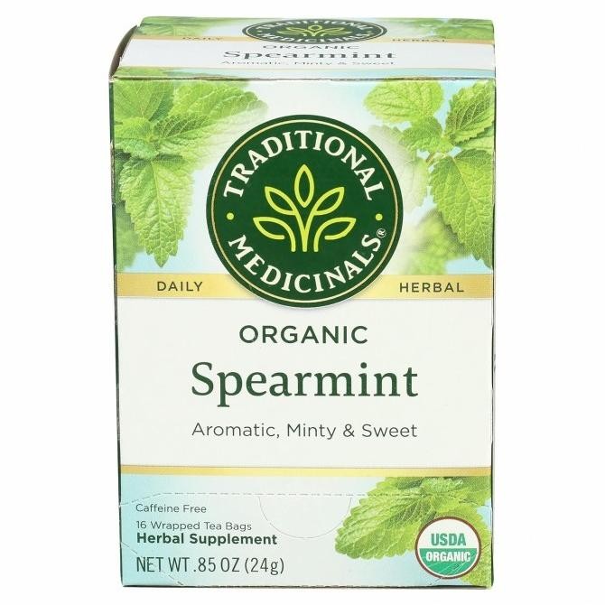 

NEW PRODUK TRADITIONAL MEDICINALS ORGANIC SPEARMINT 16 WRAPPED TEA BAGS !!!!!