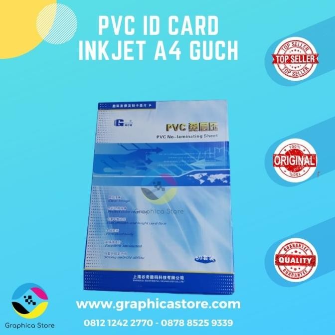 

Baru | Pvc Instant Id Card Inkjet A4 | Merek Guch | Tebal 0,76 Mm [Promo]