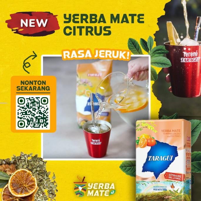 

BIG SALE TARAGUI YERBA MATE CITRUS WITH STEMS 500G | TEH BOTANIKAL YERBA MATE DENGAN RASA JERUK ARGENTINA !!!!!