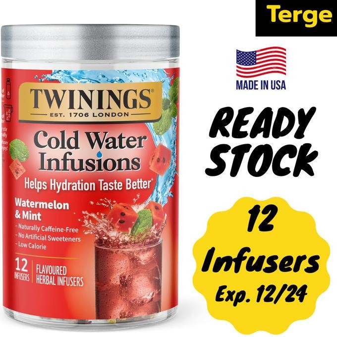 

TERBARU TWININGS COLD WATER INFUSION PEACH WATERMELON ROSE BLUEBERRY !!!!!