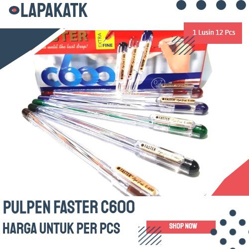 

BELANJA PULPEN FASTER C600 -BUKA TUTUP (1 PCS) + U1