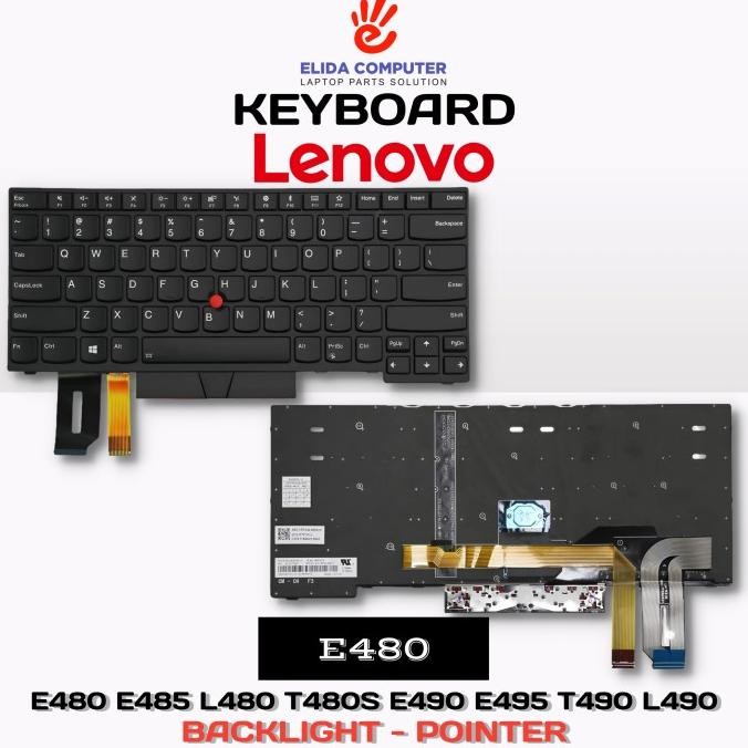 Ready Stock Keyboard Lenovo Thinkpad E480 L480 T480 Yoga T480S T490 Backlight