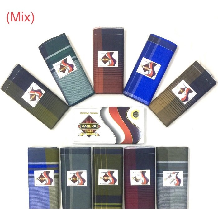 DISKON Sarung Tenun Zamrud Gold (Grosir)