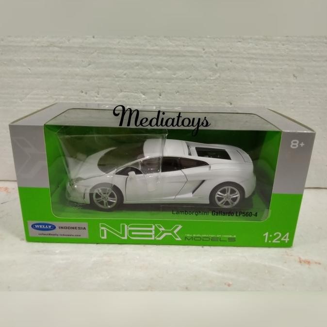 Diecast Welly Nex Lamborghini Gallardo 560-4 putih