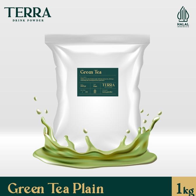 

NEW PRODUK TERRA GREEN TEA PLAIN POWDER - BUBUK MINUMAN GREEN TEA / MATCHA TANPA GULA !!!!!