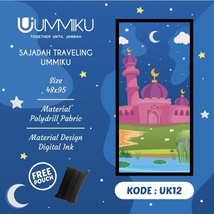 BERKUALITAS sajadah travel ummiku "kids"