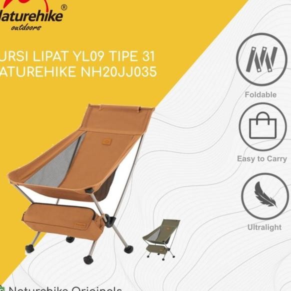 Kursi Lipat Yl09 Naturehike Nh20Jj035 Tipe 31 Camping Portable Outdoor