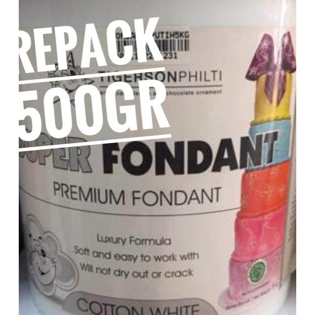 

Tigerson Philti Repa 500Gr Fondant Cotton White Putih