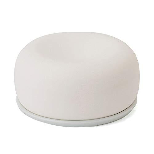 Mujirushi ryohin 02868284 muji aroma batu dengan piring / putih |37A4020B|