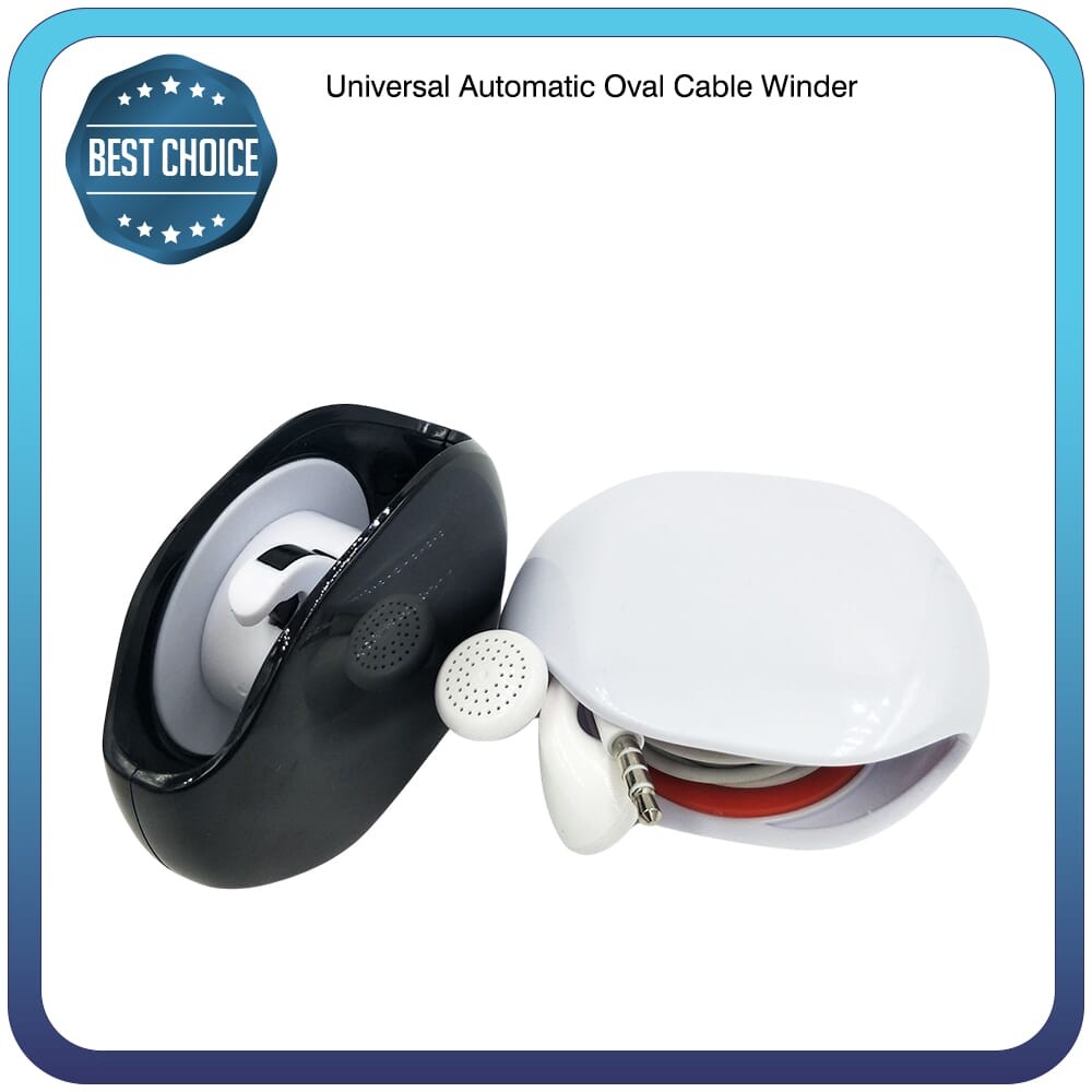 Arte Automatic Oval Cable Winder Penggulung Kabel Otomatis Roller Kabel Penggulung Kabel Earphone & 