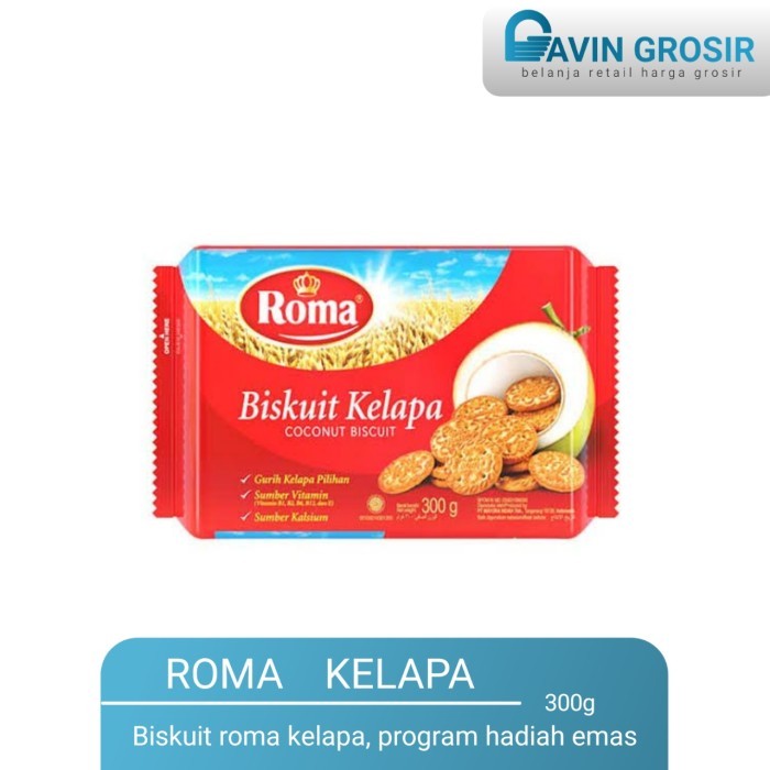 

Biskuit roma Kelapa 300g renyah dan gurih