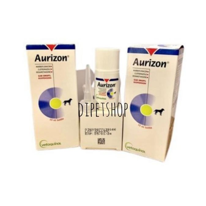 Aurizon Obat Tetes Telinga Antibiotik Anjing - Aurizon Ear Drop 10 Ml